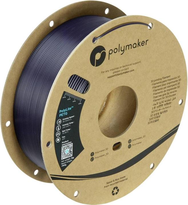 Actual product image Polymaker PolyLite PETG (PETG, 1.75 mm, 1000 g, Violet)