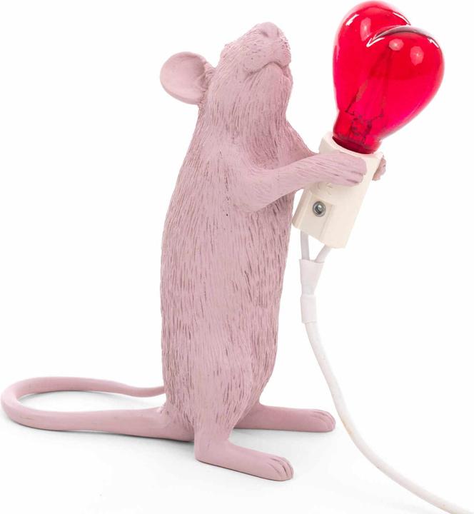 Image du produit Seletti Mouse Lamp Love "Step" lampe de table (90 lm, E14)