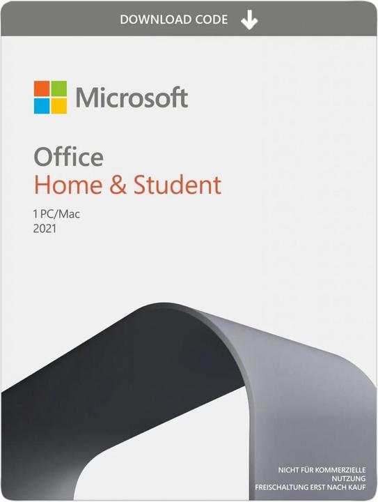 Produktbild Microsoft Office Home & Student 2021 - Licence - 1 PC/Mac - Download - ESD - National Retail - Win (1 User, unbegrenzt)