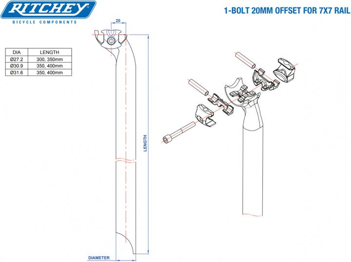 Actual product image Ritchey WCS Carbon 27.2mm (27.20 mm)