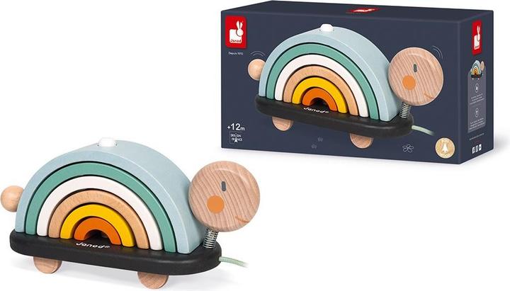 Produktbild Janod Nachziehtier Schildkröte Regenbogen