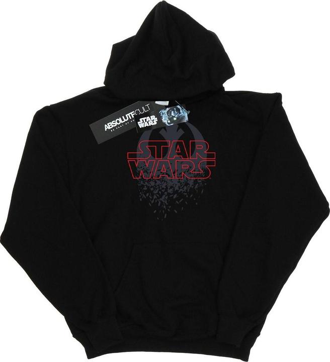 Actual product image Star Wars Mens The Last Jedi Shattered Emblem Hoodie (S)