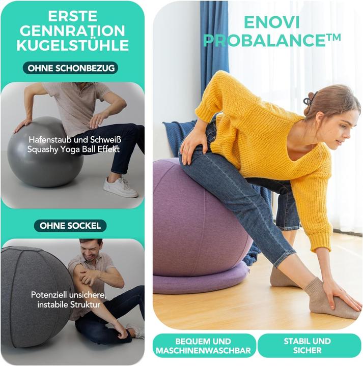 Actual product image Enovi ProfiBalance exercise ball (75 cm)