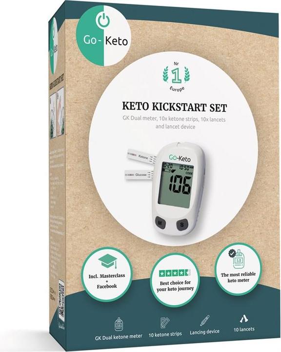 Go-Keto Kickstart Set Glukose (Blutzuckermessgerät)