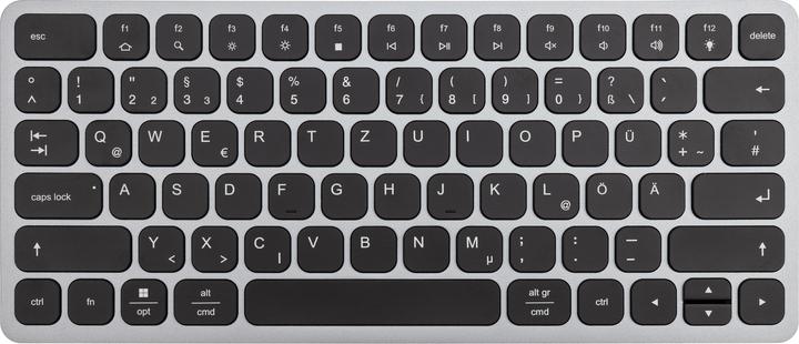 Produktbild Axagon HMC-KB keyboard USB-C 5Gbps with HUB, microSD/SD, 3x USB-A, HDMI 4K/60Hz, PD 100W, Audio, DE (DE, Kabelgebunden)