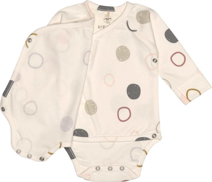 Actual product image Lässig Long Sleeve Swaddling Body Circles White Gr. 50/56 (56)
