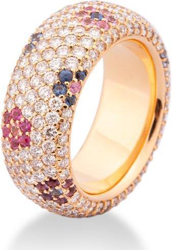 Produktbild Breuning RING - E.SAFIR PINK B10 (Exklusiv)/Brill. 4,296 Ct. G/if (56, 750/18 K Gold)