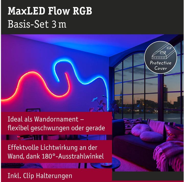 Produktbild Paulmann MaxLED Flow Stripe Set (Mehrfarbig, 300 cm, Indoor)