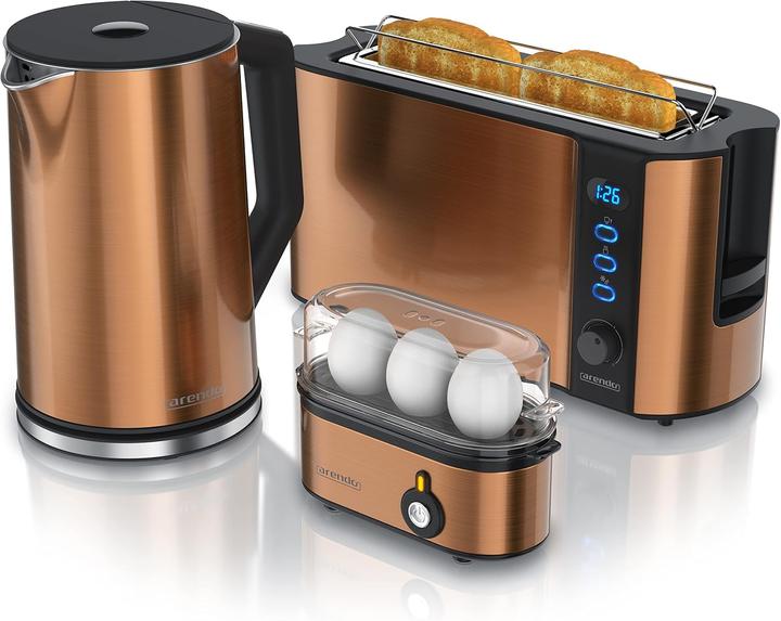 Produktbild Arendo ‎A305965x1 Küchenset - Wasserkocher, Toaster, Eierkocher (1.50 l)