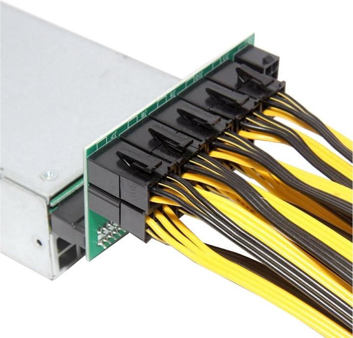 Image du produit PowerGuard Câble d'alimentation GPU PCI-E 6 broches (mâle) vers 8 broches (mâle) 0.5m