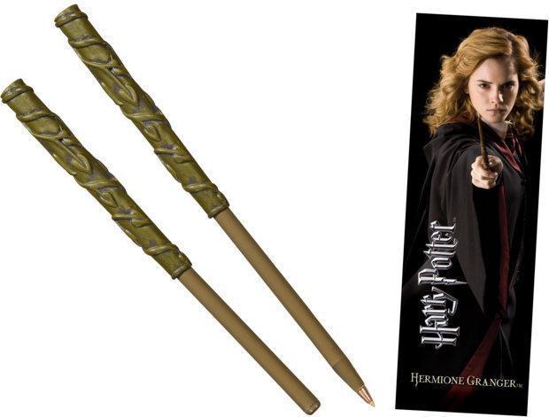 Actual product image Noble Collection Harry Potter ballpoint pen bookmark Hermione (Charcoal, 1 x)