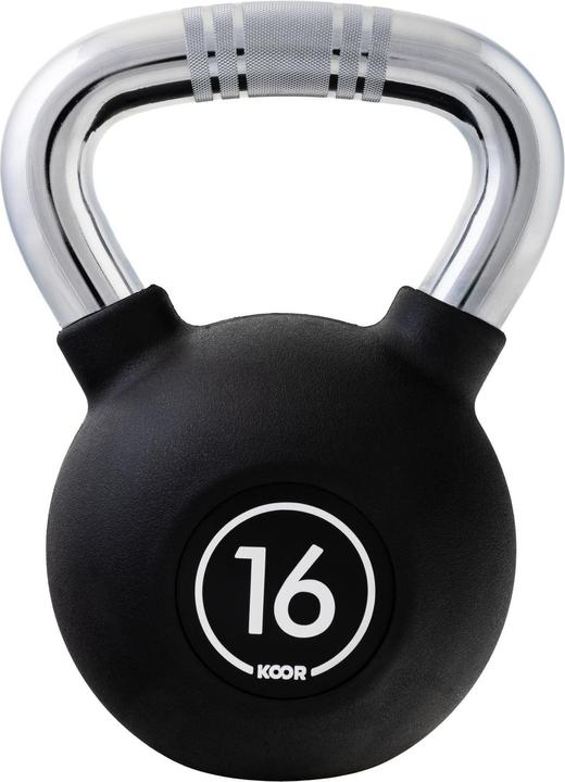 Koor Kettlebell 16 kg, Schwarz (1 x 16 kg)