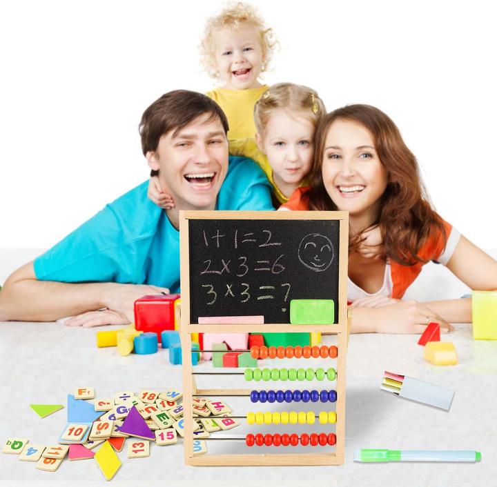 Actual product image Activity Board Primary school slide rule abacus, abacus calculator children's abacus counting frame with