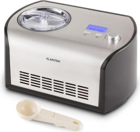 Produktbild Klarstein Snowberry und Choc Eismaschine 1,2l Kühlhaltefunktion EdelstahlLook