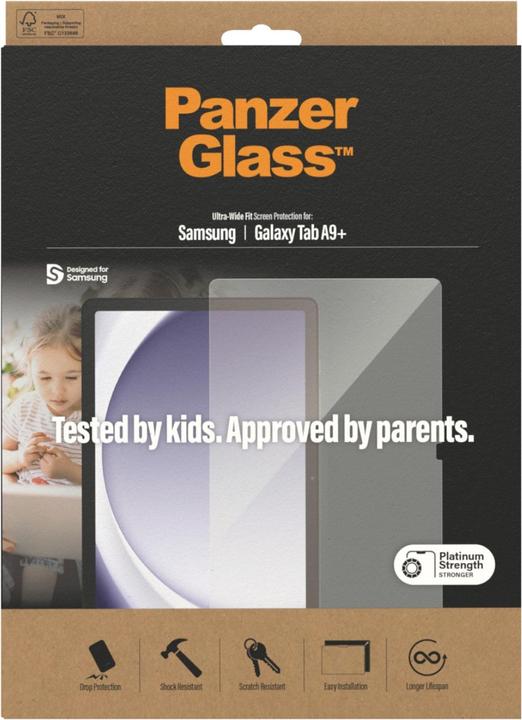 Produktbild PanzerGlass Ultra-Wide Fit (1 Stück, Galaxy Tab A9+)