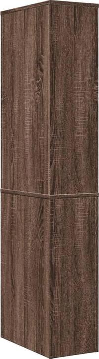 Produktbild VidaXL Badschrank Hochschrank Nischenschrank Schmal Rollen Braun Eichen-Optik (22 x 41 x 135 cm)