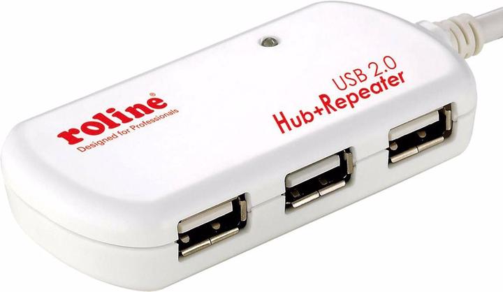 Actual product image Roline USB 2.0 4-Port Hub with Repeater (USB-A, 4 Ports)
