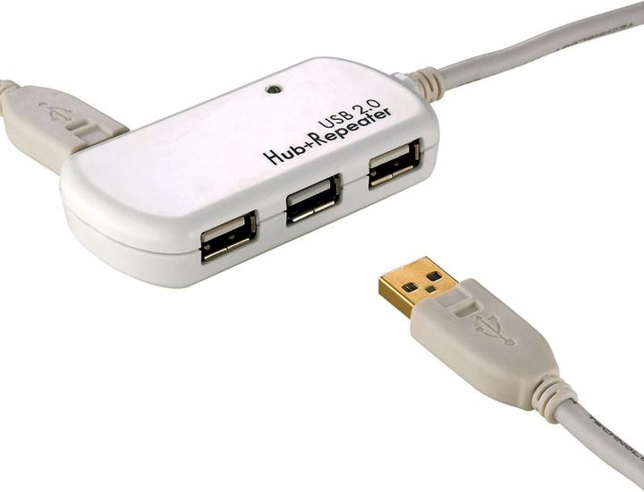Actual product image Roline USB 2.0 4-Port Hub with Repeater (USB-A, 4 Ports)