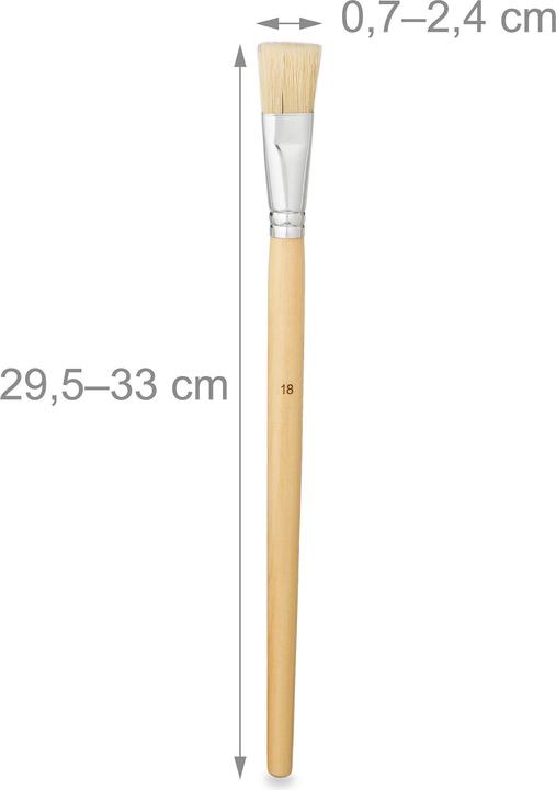 Actual product image Relaxdays 20-piece bristle brush set (17 mm)