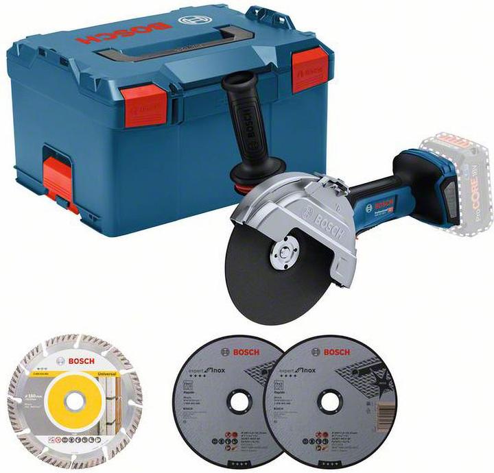 Bosch Professional GWS 18V-180 P L-BOXX (180 mm)