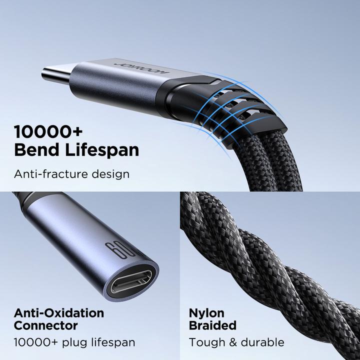 Actual product image Joyroom 2-in-1 Audio Adapter USB-C to Dual USB-C Cable (USB Type C, USB Type C)