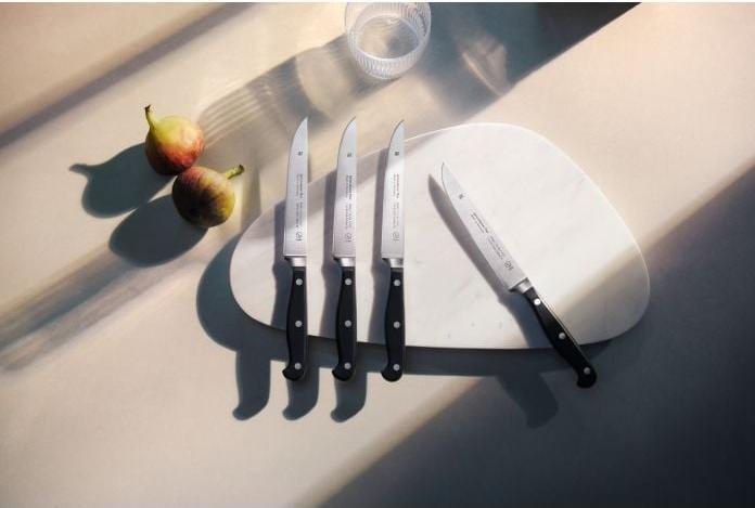 Image du produit WMF Set de 4 couteaux à steak Couteau à pizza haut de gamme Plus Acier à lame spéciale (4 pièce(s), Couteau)