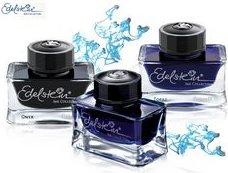 Actual product image Pelikan Ink glass gemstone topaz (Inkwell, Blue)