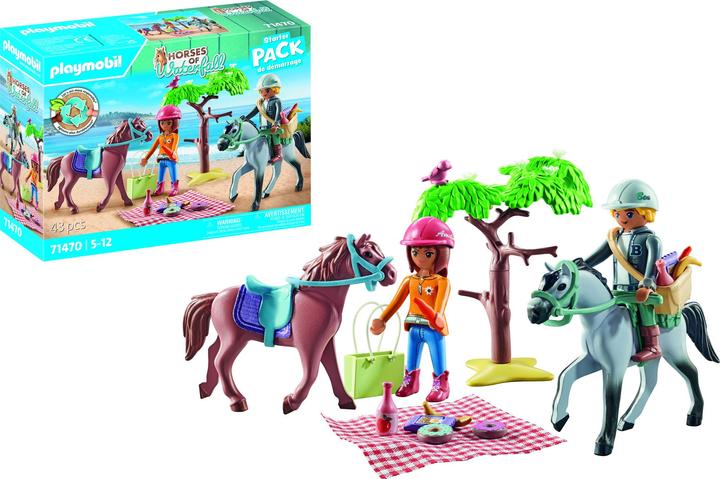 Immagine prodotto Playmobil Reitausflug an den Strand mit Amelia und Ben (71470, Cavalli Playmobil della cascata)