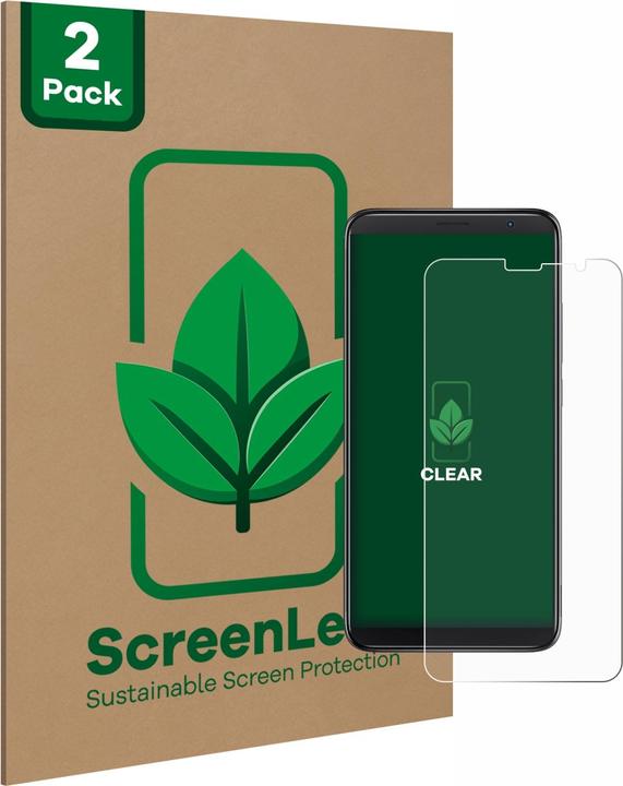Actual product image ScreenLeaf Protective film sustainable screen protector screen protector film clear transparent (2 Piece, TCL 403)