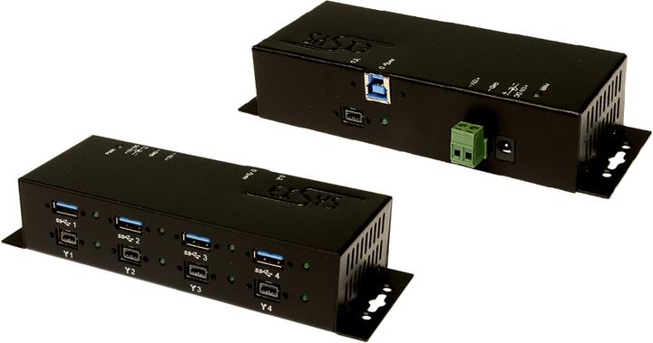 Immagine prodotto Exsys 6685HMV -Hub - 4 x SuperSpeed USB + 4 x IEEE 1394B (FireWire) (USB-B, 8 Porti)