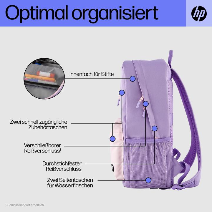 Produktbild HP Campus Lavender Backpack (P) (17 l)