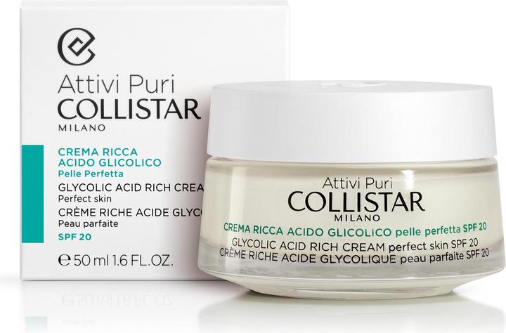 Image du produit Collistar CS Pure Actives - Crème riche en acide glycolique (50 ml, Crème 24h)
