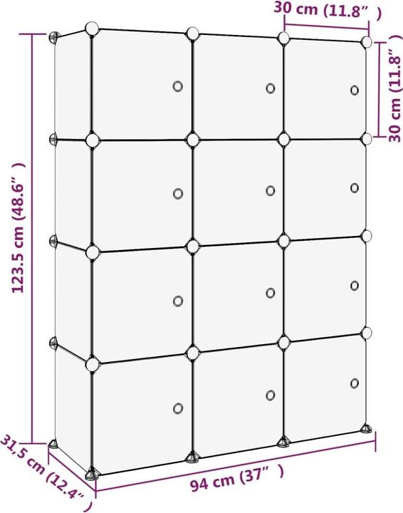 Immagine prodotto VidaXL Manon (95 x 31,5 x 123,5 cm)