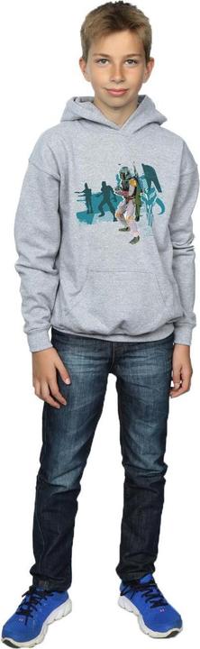 Immagine prodotto Star Wars Boba Fett Modern Felpa con Cappuccio Ragazzi (152, 158)