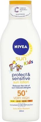 Produktbild NIVEA Sun Kids Protect & Sensitive (Sonnenlotion, SPF 50, 200 ml, 150 g)