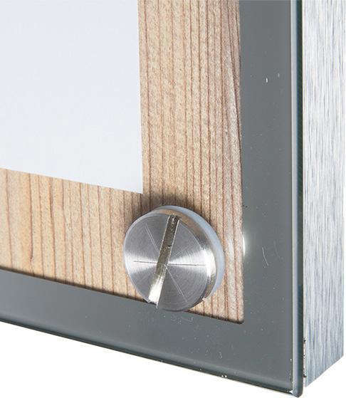 Produktbild Securit Schaukasten GLASS STAR, 1 x DIN A4 Seite, eiche (A4)