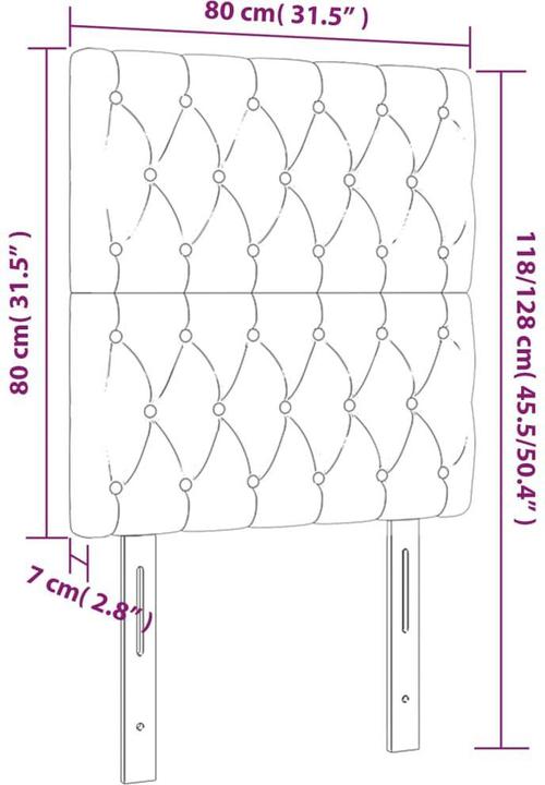 Immagine prodotto VidaXL Poppy (80 x 7 x 128 cm)