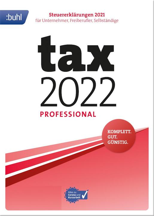 Buhl Data Service GmbH Buhl Data tax 2022 Professional Steuersoftware ESD DE (1 User, unbegrenzt)