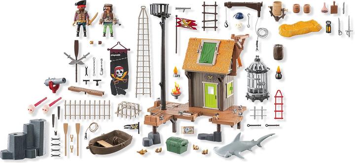 Produktbild Playmobil Piratenhafen mit Seeräuber-Gefängnis (71792, Playmobil Pirates)