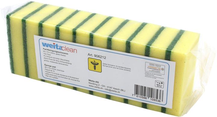 Image du produit Éponge pad O Petit Vert/Jaune (10 pcs)