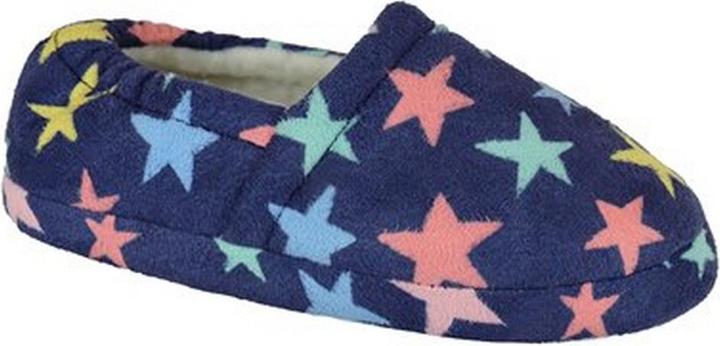 Image du produit Slumberzzz Pantoufles doublées en laine polaire pour enfants/enfants avec impression d'étoiles (33)