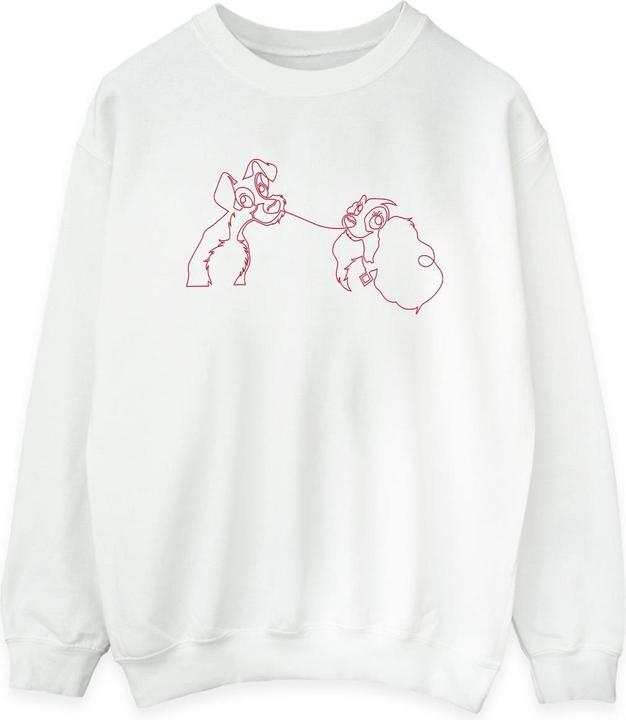 Produktbild Disney Lady And The Tramp Spaghetti Outline Sweatshirt (M)