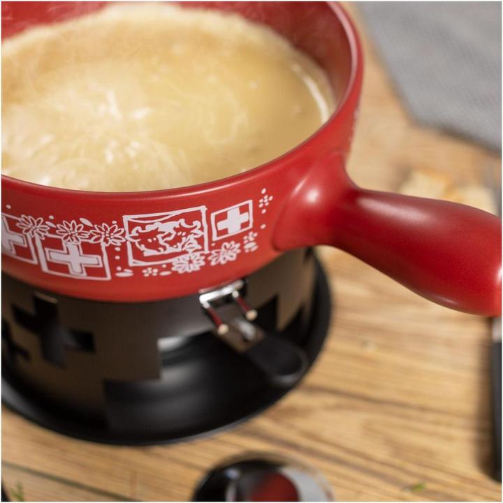 Actual product image Kuhn Rikon Cheese fondue set Swiss red · Ø 23cm (Cheese fondue)