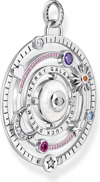 Image du produit Thomas Sabo Pendentif demi-sphère avec oeil pierres multicolores argent noirci (Argent 925, Émail/argent, Émail)