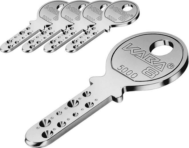 Produktbild Kaba 8 - 5000 Zylinderschlüssel (5er Set) (Zylinderschlüssel)