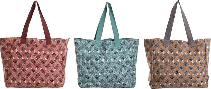 Esprit Damen Handtasche Home Braun türkis Koralle 55 x 14 x 35 cm (3 Stück)
