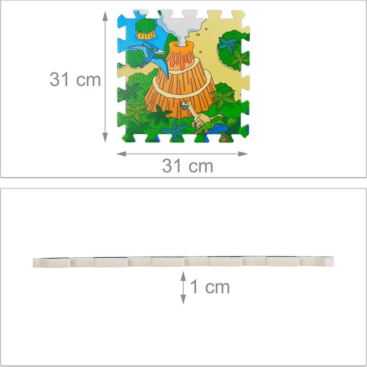 Actual product image Relaxdays Dino play mat (31 x 31 x 1 cm)
