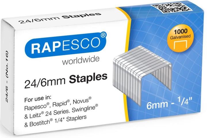Rapesco punti metallici 24/6mm (1000 x)