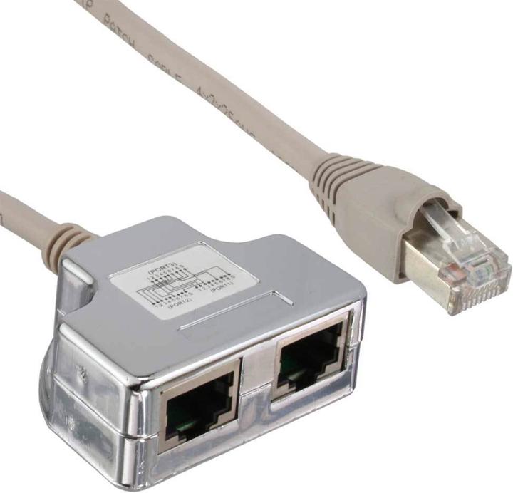 Image du produit InLine Cat.5e / ISDN T-Adapter (Port-Doppler) RJ45 ST à 2x RJ45 BU