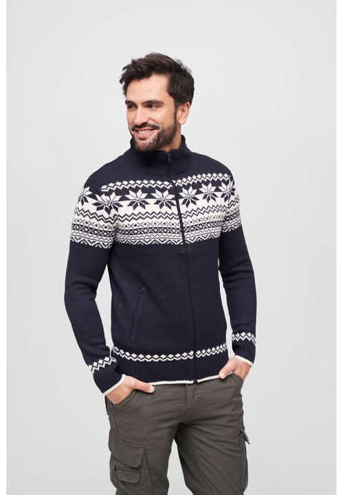 Produktbild Brandit Norwegian Strickjacke Grösse L Farbe Navy (L)